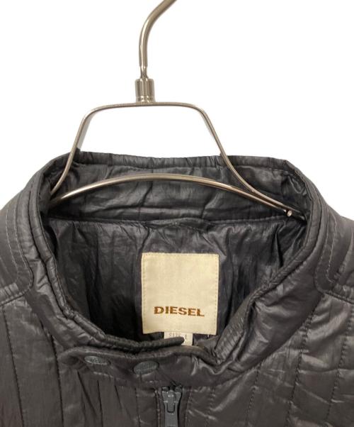 DIESEL（ディーゼル）DIESEL (ディーゼル) 中綿ジャケット ブラック グレー サイズ:Lの古着・服飾アイテム