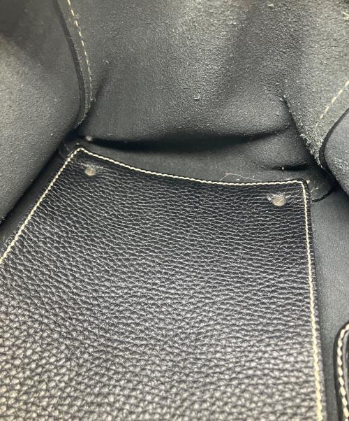 TOD'S（トッズ）TOD'S (トッズ) レザートートバッグ ブラック ブラックの古着・服飾アイテム