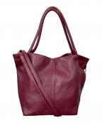 Blue Lemon Parisブルーレモンパリス）の古着「2WAYレザーバッグ パープル」｜パープル