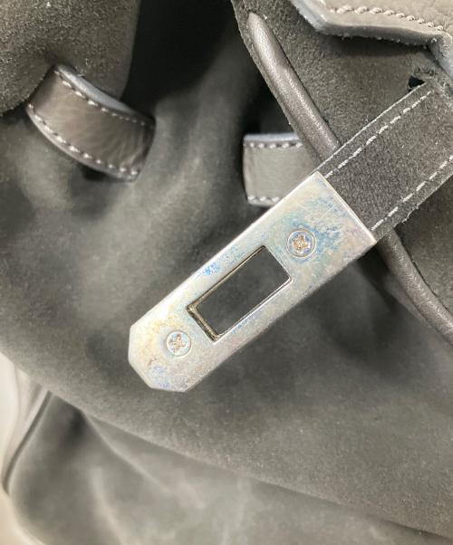 DINOU（デノウ）DINOU (デノウ) レザートートバッグ	グレー グレーの古着・服飾アイテム