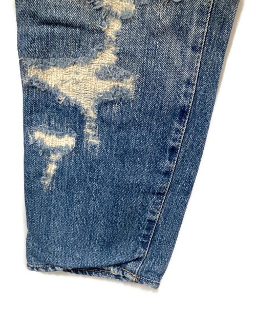 Hysteric Glamour（ヒステリックグラマー）Hysteric Glamour (ヒステリックグラマー) クラッシュデニムパンツ ネイビー インディゴ サイズ:ＸＳの古着・服飾アイテム