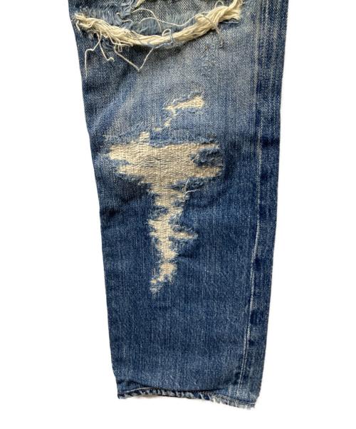 Hysteric Glamour（ヒステリックグラマー）Hysteric Glamour (ヒステリックグラマー) クラッシュデニムパンツ ネイビー インディゴ サイズ:ＸＳの古着・服飾アイテム