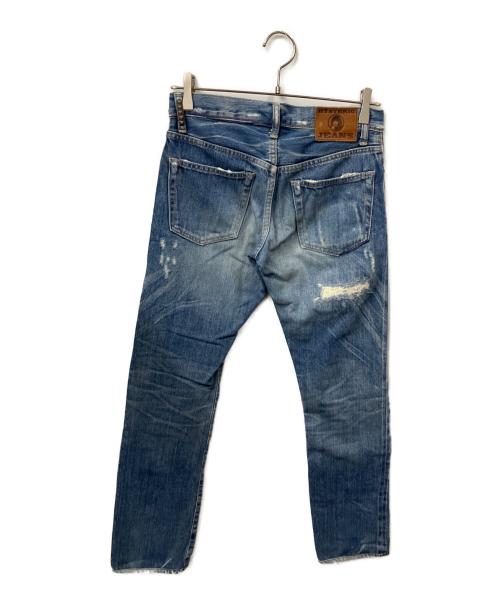 Hysteric Glamour（ヒステリックグラマー）Hysteric Glamour (ヒステリックグラマー) クラッシュデニムパンツ ネイビー インディゴ サイズ:ＸＳの古着・服飾アイテム