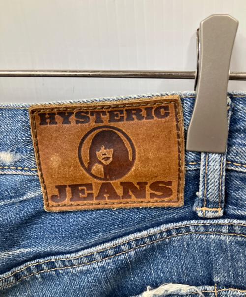 Hysteric Glamour（ヒステリックグラマー）Hysteric Glamour (ヒステリックグラマー) クラッシュデニムパンツ ネイビー インディゴ サイズ:ＸＳの古着・服飾アイテム