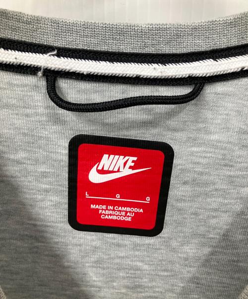 NIKE（ナイキ）NIKE (ナイキ) NIKE AS M NK TCH FLC CREW DK GREY HEATHER/BLACK グレー サイズ:Lの古着・服飾アイテム
