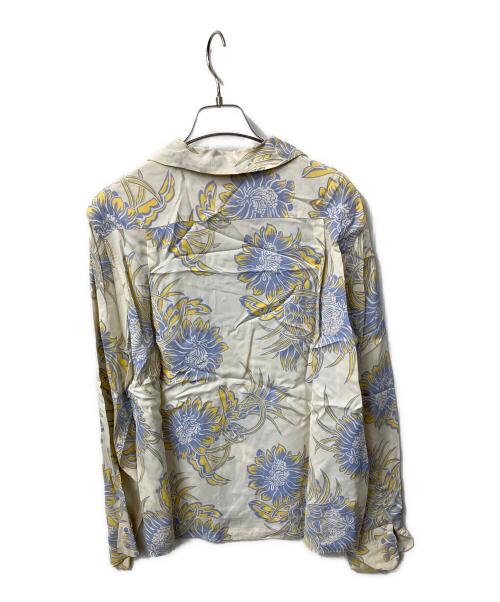 Sun Surf（サンサーフ）Sun Surf (サンサーフ) 長袖シャツ ホワイト×ネイビー サイズ:Sの古着・服飾アイテム