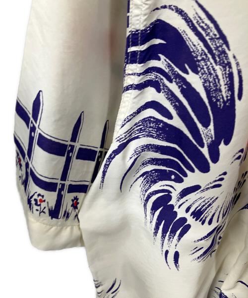 Sun Surf（サンサーフ）Sun Surf (サンサーフ) 半袖シャツ ROOSTER ２００９年モデル ホワイト×ネイビー サイズ:sの古着・服飾アイテム
