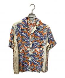 Sun Surf（サンサーフ）の古着「アロハシャツ HANGING HELICONIA ２００６年モデル」｜ホワイト×ネイビー