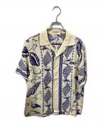 Sun Surfサンサーフ）の古着「アロハシャツ CASTING NET 2008年モデル」｜ホワイト
