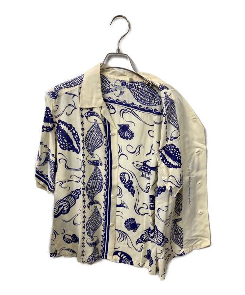 Sun Surf（サンサーフ）Sun Surf (サンサーフ) アロハシャツ CASTING NET 2008年モデル ホワイト サイズ:Sの古着・服飾アイテム