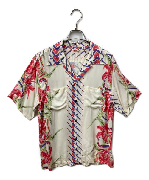 Sun Surf（サンサーフ）Sun Surf (サンサーフ) アロハシャツ  ホワイト サイズ:Mの古着・服飾アイテム