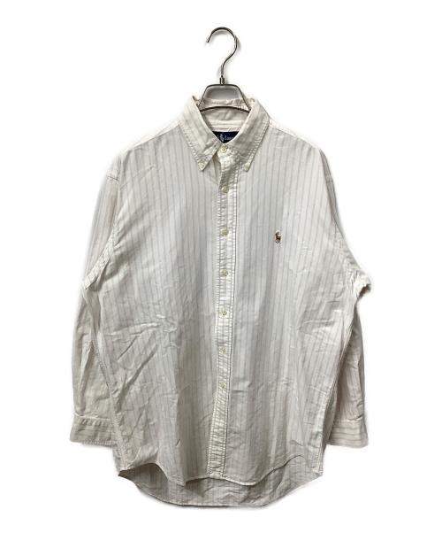 RALPH LAUREN（ラルフローレン）RALPH LAUREN (ラルフローレン) 長袖シャツ ホワイト×ピンク ホワイト×ピンク サイズ:15 1/2の古着・服飾アイテム