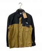 THE NORTH FACEザ ノース フェイス）の古着「L/S Nuptse Shirt」｜カーキ