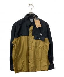 THE NORTH FACE（ザ ノース フェイス）の古着「L/S Nuptse Shirt」｜カーキ