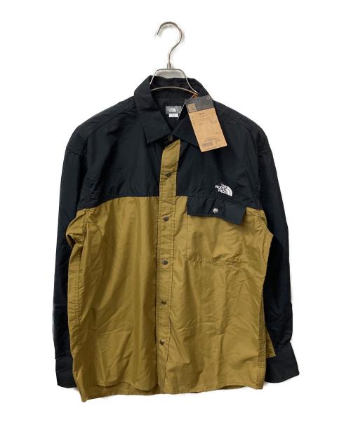 THE NORTH FACE（ザ ノース フェイス）THE NORTH FACE (ザ ノース フェイス) L/S Nuptse Shirt カーキ サイズ:L 未使用品の古着・服飾アイテム