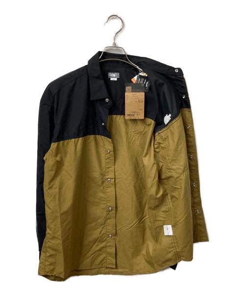 THE NORTH FACE（ザ ノース フェイス）THE NORTH FACE (ザ ノース フェイス) L/S Nuptse Shirt カーキ サイズ:L 未使用品の古着・服飾アイテム