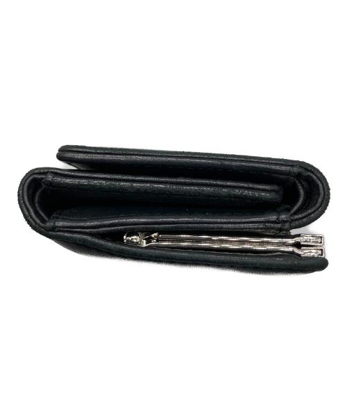 Vivienne Westwood（ヴィヴィアンウエストウッド）Vivienne Westwood (ヴィヴィアンウエストウッド) ナッパ 3つ折り財布 ブラック ブラックの古着・服飾アイテム