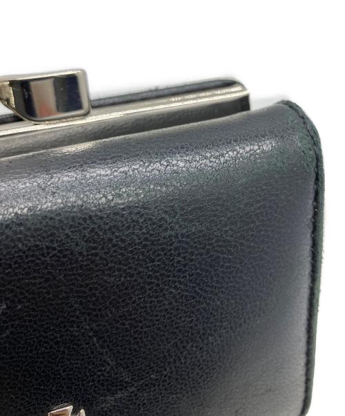 Vivienne Westwood（ヴィヴィアンウエストウッド）Vivienne Westwood (ヴィヴィアンウエストウッド) ナッパ 3つ折り財布 ブラック ブラックの古着・服飾アイテム