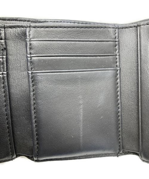 Vivienne Westwood（ヴィヴィアンウエストウッド）Vivienne Westwood (ヴィヴィアンウエストウッド) ナッパ 3つ折り財布 ブラック ブラックの古着・服飾アイテム