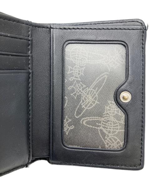 Vivienne Westwood（ヴィヴィアンウエストウッド）Vivienne Westwood (ヴィヴィアンウエストウッド) ナッパ 3つ折り財布 ブラック ブラックの古着・服飾アイテム