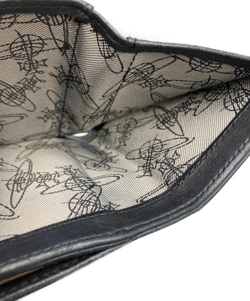 Vivienne Westwood（ヴィヴィアンウエストウッド）Vivienne Westwood (ヴィヴィアンウエストウッド) ナッパ 3つ折り財布 ブラック ブラックの古着・服飾アイテム