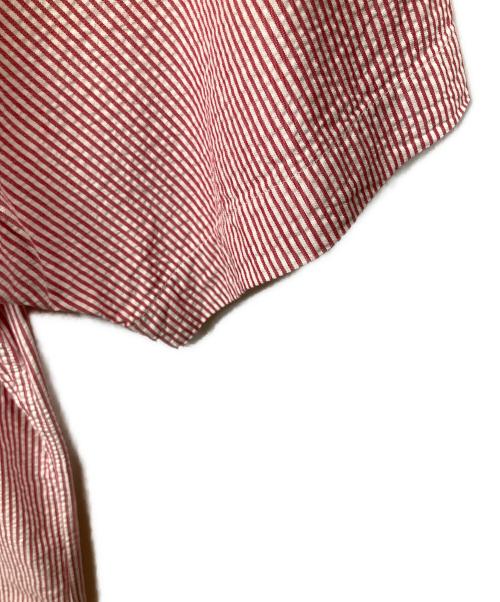 RALPH LAUREN（ラルフローレン）RALPH LAUREN (ラルフローレン) 半袖シャツ ストライプ　レッド×ホワイト レッド サイズ:Mの古着・服飾アイテム