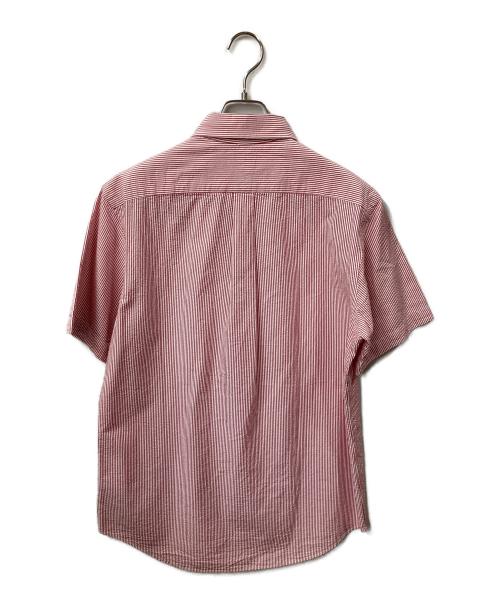 RALPH LAUREN（ラルフローレン）RALPH LAUREN (ラルフローレン) 半袖シャツ ストライプ　レッド×ホワイト レッド サイズ:Mの古着・服飾アイテム