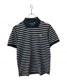 BURBERRY GOLF（バーバリーゴルフ）の古着「ポロシャツ」｜ブラック×ホワイト