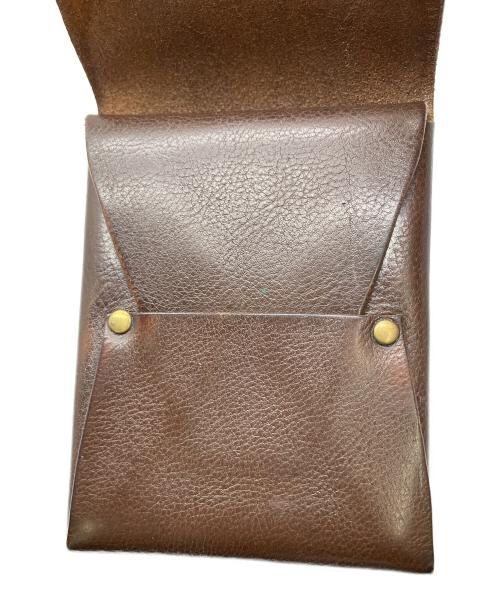 La crie（ラクリエ）La crie (ラクリエ) レザーウォレット ブラウン ブラウンの古着・服飾アイテム