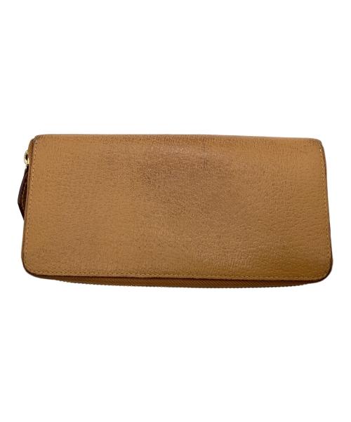 Vivienne Westwood（ヴィヴィアンウエストウッド）Vivienne Westwood (ヴィヴィアンウエストウッド) ラウンドファスナー財布 ブラウン ベージュの古着・服飾アイテム