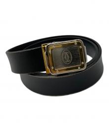 Cartier（カルティエ）の古着「レザーベルト ブラック」｜ブラック