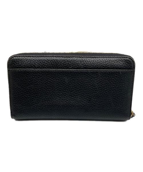 Kate Spade（ケイトスペード）Kate Spade (ケイトスペード) ラウンドファスナー財布 ブラック ブラックの古着・服飾アイテム