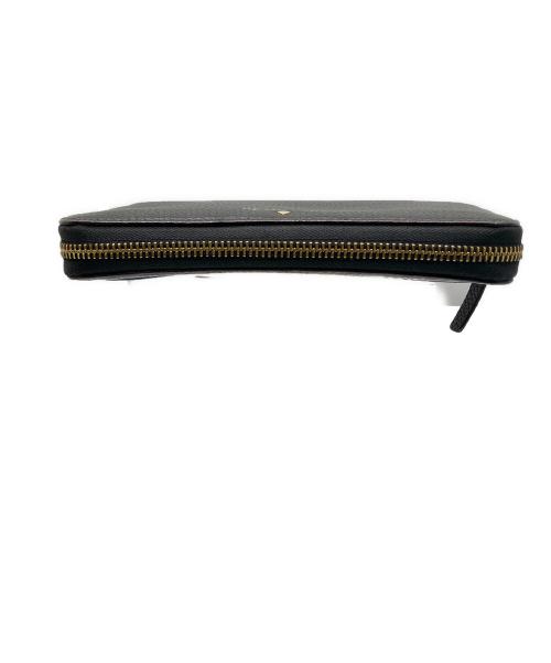 Kate Spade（ケイトスペード）Kate Spade (ケイトスペード) ラウンドファスナー財布 ブラック ブラックの古着・服飾アイテム