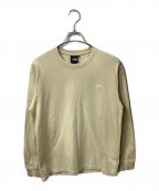 THE NORTH FACEザ ノース フェイス）の古着「ロングスリーブヌプシコットンティー」｜ベージュ