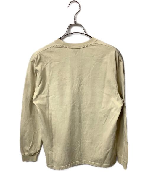 THE NORTH FACE（ザ ノース フェイス）THE NORTH FACE (ザ ノース フェイス) ロングスリーブヌプシコットンティー ベージュ サイズ:Mの古着・服飾アイテム