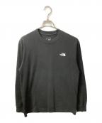 THE NORTH FACEザ ノース フェイス）の古着「ロングスリーブバックスクエアロゴティー」｜ブラック
