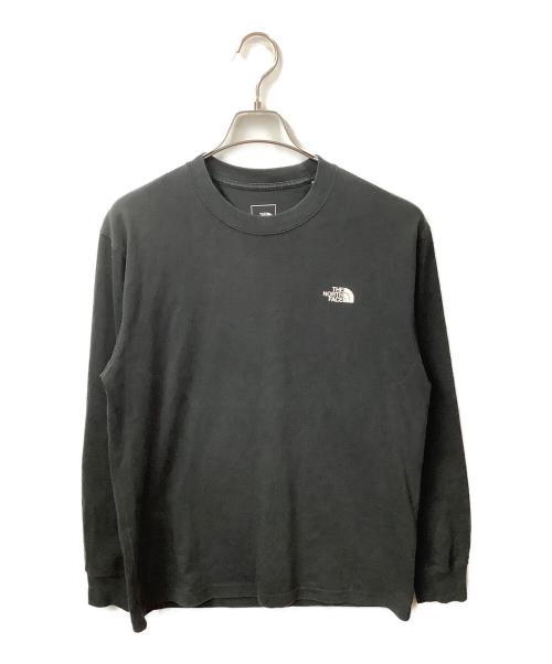 THE NORTH FACE（ザ ノース フェイス）THE NORTH FACE (ザ ノース フェイス) ロングスリーブバックスクエアロゴティー ブラック サイズ:Lの古着・服飾アイテム