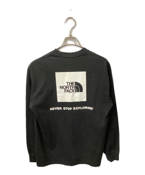 THE NORTH FACE（ザ ノース フェイス）THE NORTH FACE (ザ ノース フェイス) ロングスリーブバックスクエアロゴティー ブラック サイズ:Lの古着・服飾アイテム