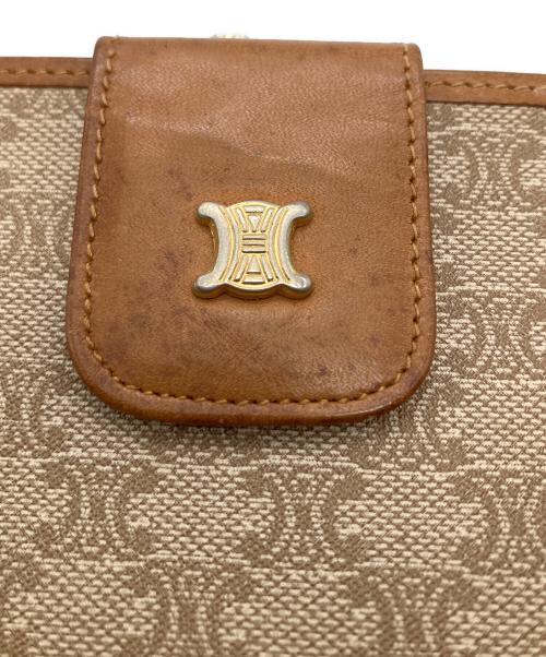 CELINE（セリーヌ）CELINE (セリーヌ) マカダム長財布　ブラウン ブラウンの古着・服飾アイテム