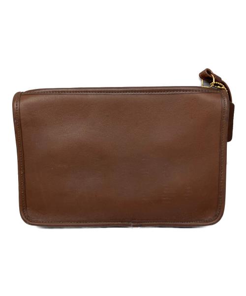 COACH（コーチ）COACH (コーチ) クラッチバッグ ブラウン ブラウンの古着・服飾アイテム
