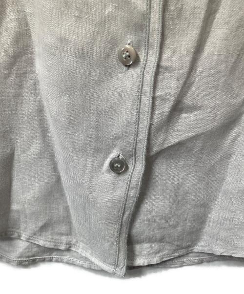 ARMANI COLLEZIONI（アルマーニ コレツィオーニ）ARMANI COLLEZIONI (アルマーニ コレツィオーニ) リネン長袖シャツ　グレー グレー サイズ:42の古着・服飾アイテム