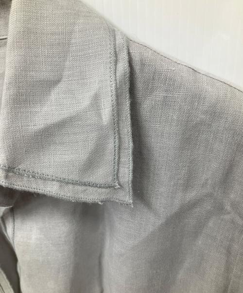 ARMANI COLLEZIONI（アルマーニ コレツィオーニ）ARMANI COLLEZIONI (アルマーニ コレツィオーニ) リネン長袖シャツ　グレー グレー サイズ:42の古着・服飾アイテム