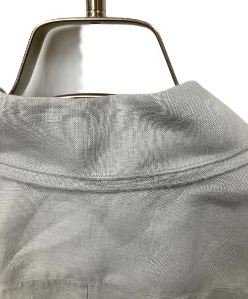 ARMANI COLLEZIONI（アルマーニ コレツィオーニ）ARMANI COLLEZIONI (アルマーニ コレツィオーニ) リネン長袖シャツ　グレー グレー サイズ:42の古着・服飾アイテム