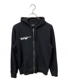 中古・古着通販】DIESEL (ディーゼル) 裾ロゴワッフルフルジップパーカ