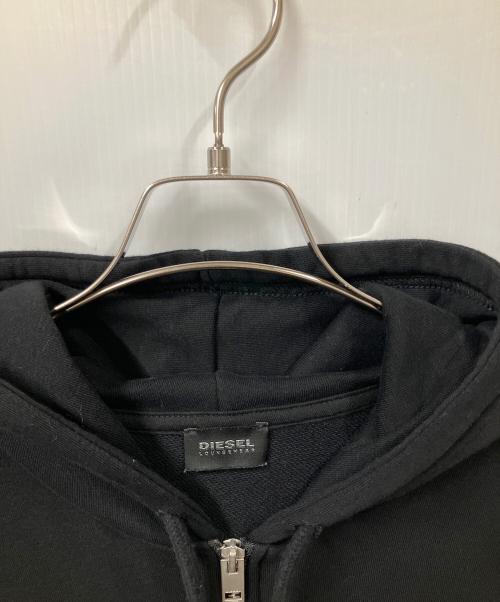 DIESEL（ディーゼル）DIESEL (ディーゼル) ジップパーカー ブラック ブラック サイズ:Mの古着・服飾アイテム