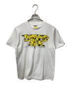 A BATHING APEアベイシングエイプ）の古着「GROOVY JUSTICE LEAGUE TEE」｜ホワイト