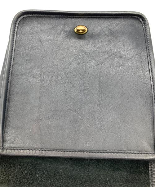 COACH（コーチ）COACH (コーチ) レザーショルダーバッグ ブラックの古着・服飾アイテム