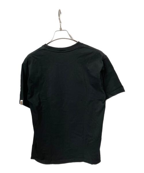A BATHING APE（アベイシングエイプ）A BATHING APE (アベイシングエイプ) 半袖カットソー ブラック×ブルー サイズ:Mの古着・服飾アイテム