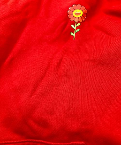 J balvin（J. バルヴィン）J balvin (J. バルヴィン) TAKASHI MURAKAMI (タカシ ムラカミ) パーカー レッド サイズ:Lの古着・服飾アイテム