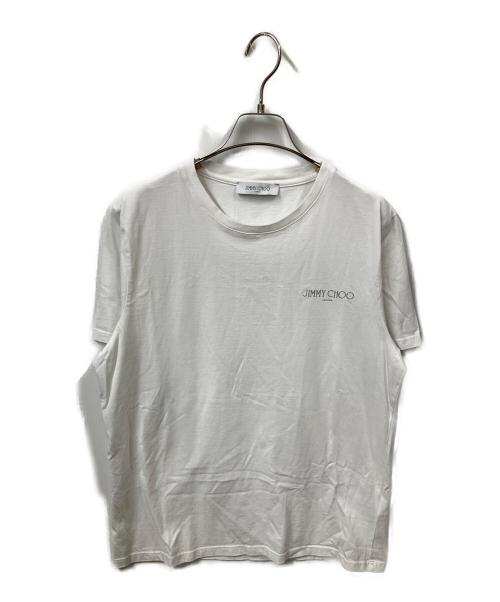 JIMMY CHOO（ジミーチュウ）JIMMY CHOO (ジミーチュウ) ロゴ半袖カットソー　ホワイト ホワイト サイズ:ＸＸＬの古着・服飾アイテム
